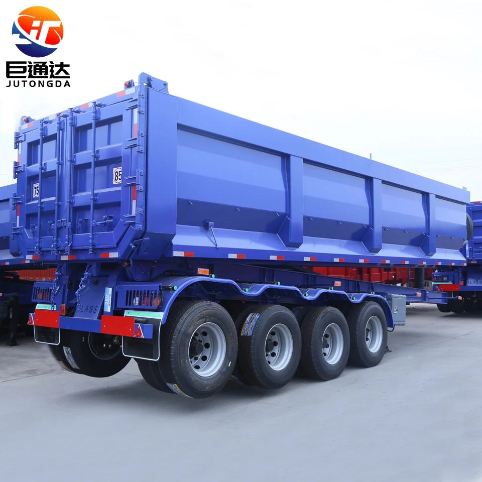 4axles Heavy Duty Rear Dump Semi Trailer For Sand And Gravel Transport Customizable suppliers